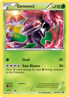 Genesect 16/113 Rare Holo card from Legendary Treasures