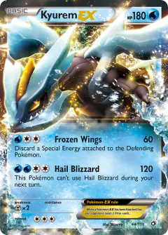 Kyurem-EX 44/113 Rare Holo EX card from Legendary Treasures