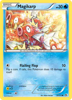 Magikarp 30/113 Common card from Legendary Treasures