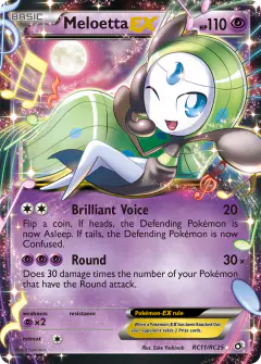 Meloetta-EX RC11/RC25 Rare card from Legendary Treasures
