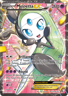 Meloetta-EX RC25/RC25 Rare Ultra card from Legendary Treasures