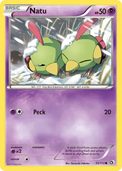 Natu 55/113 Common card from Legendary Treasures