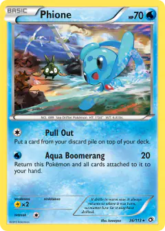 Phione 36/113 Rare card from Legendary Treasures
