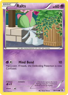 Ralts 59/113 Common card from Legendary Treasures