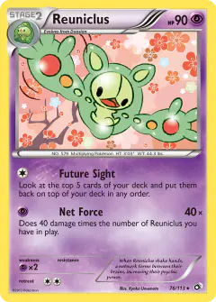 Reuniclus 76/113 Rare card from Legendary Treasures