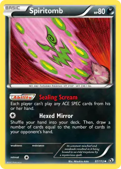 Spiritomb 87/113 Uncommon card from Legendary Treasures