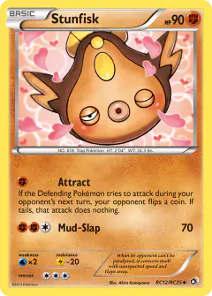 Stunfisk RC12/RC25 Uncommon card from Legendary Treasures