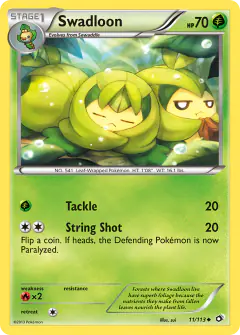 Swadloon 11/113 Uncommon card from Legendary Treasures