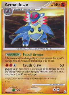 Armaldo 18/146 Rare card from Legends Awakened