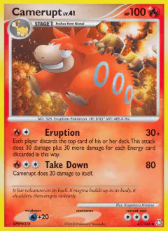 Camerupt 47/146 Uncommon card from Legends Awakened