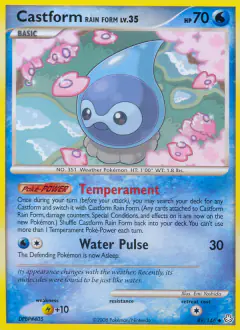 Castform Rain Form 49/146 Uncommon card from Legends Awakened