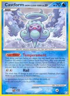 Castform Snow-Cloud Form 50/146 Uncommon card from Legends Awakened
