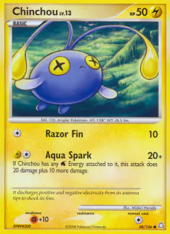 Chinchou 88/146 Common card from Legends Awakened