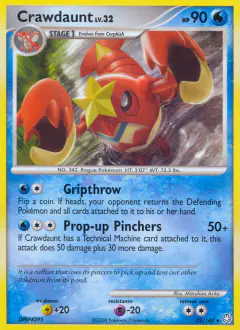 Crawdaunt 22/146 Rare card from Legends Awakened
