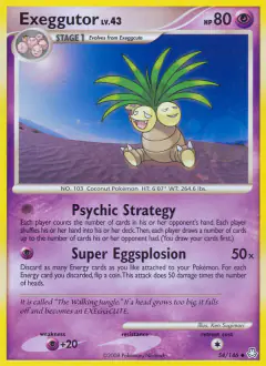 Exeggutor 54/146 Uncommon card from Legends Awakened