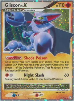 Gliscor LV.X 141/146 Rare Holo LV.X card from Legends Awakened