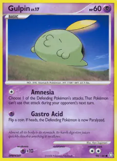Gulpin 98/146 Common card from Legends Awakened
