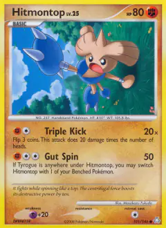 Hitmontop 101/146 Common card from Legends Awakened