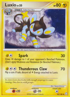 Luxio 62/146 Uncommon card from Legends Awakened