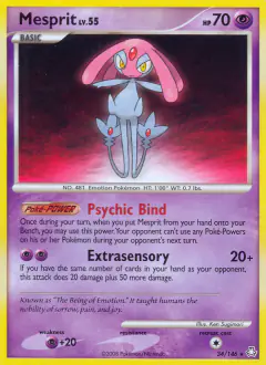 Mesprit 34/146 Rare card from Legends Awakened