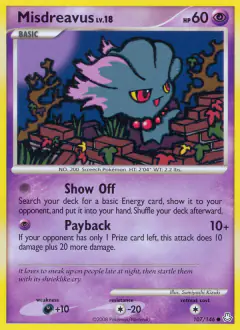 Misdreavus 107/146 Common card from Legends Awakened