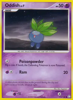 Oddish 112/146 Common card from Legends Awakened
