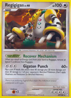 Regigigas 37/146 Rare card from Legends Awakened