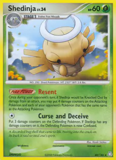 Shedinja 40/146 Rare card from Legends Awakened