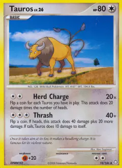 Tauros 74/146 Uncommon card from Legends Awakened