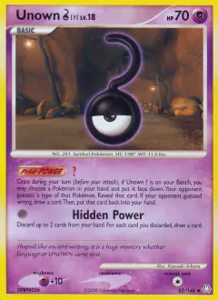 Unown [?] 82/146 Uncommon card from Legends Awakened
