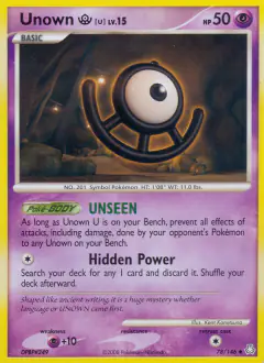 Unown [U] 78/146 Uncommon card from Legends Awakened