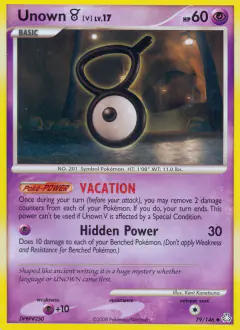Unown [V] 79/146 Uncommon card from Legends Awakened