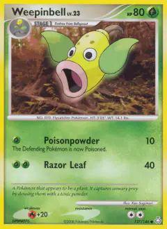 Weepinbell 127/146 Common card from Legends Awakened