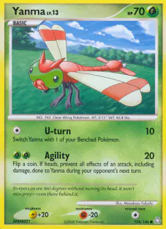 Yanma 128/146 Common card from Legends Awakened