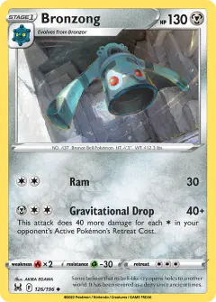 Bronzong 126/196 Uncommon card from Lost Origin