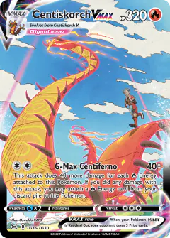 Centiskorch VMAX TG15/TG30 Rare Holo VMAX card from Lost Origin