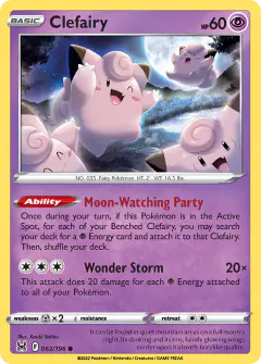 Clefairy 062/196 Common card from Lost Origin