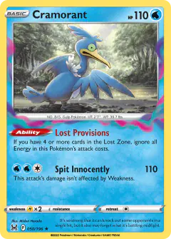 Cramorant 050/196 Rare card from Lost Origin