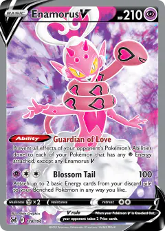 Enamorus V 178/196 Rare Ultra card from Lost Origin