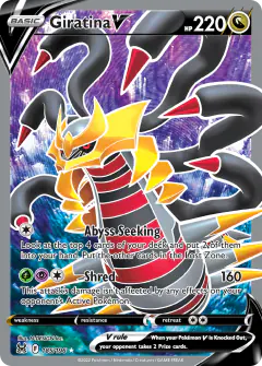 Giratina V 185/196 Rare Ultra card from Lost Origin