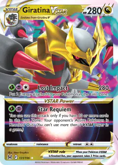 Giratina VSTAR 131/196 Rare Holo VSTAR card from Lost Origin