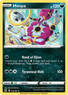 Hoopa 122/196 Rare card from Lost Origin