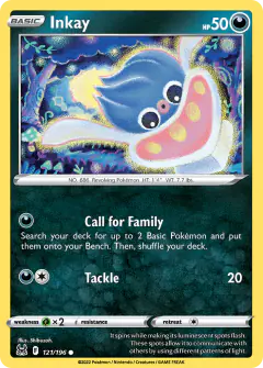 Inkay 121/196 Common card from Lost Origin