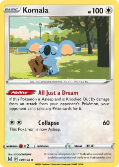 Komala 149/196 Uncommon card from Lost Origin