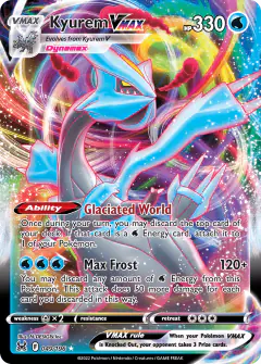 Kyurem VMAX 049/196 Rare Holo VMAX card from Lost Origin