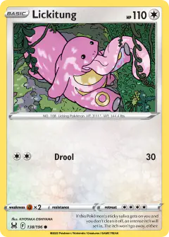 Lickitung 138/196 Common card from Lost Origin