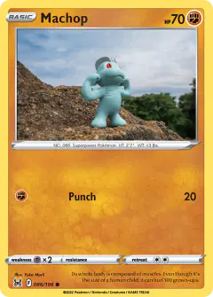 Machop 086/196 Common card from Lost Origin