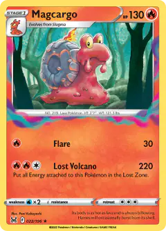 Magcargo 022/196 Rare card from Lost Origin