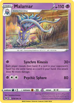 Malamar 078/196 Rare card from Lost Origin