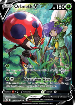 Orbeetle V TG12/TG30 Rare Holo V card from Lost Origin